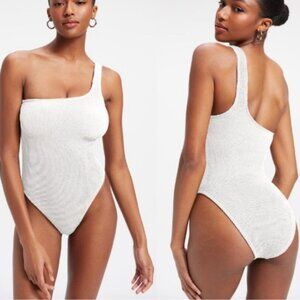 NEW GOOD AMERICAN 🇺🇸 Always Fits One Shoulder OnePiece Swimsuit‎ PLUS Sz 2X 3X
